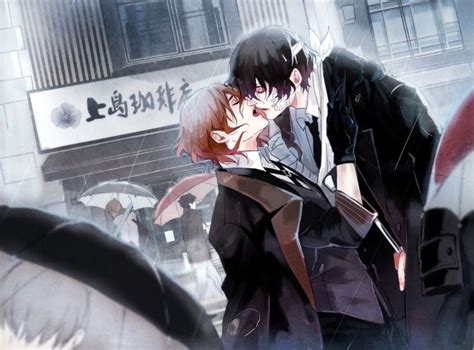 Soukoku | Dazai x Chuuya Dazai Bungou Stray Dogs, Stray Dogs Anime, Anime Cat, Anime Kiss, Black ...