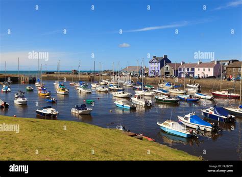 Aberaeron harbour Stock Photo - Alamy