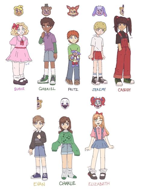 FNAF Missing Children Designs | Fnaf freddy, Fnaf funny, Fnaf characters