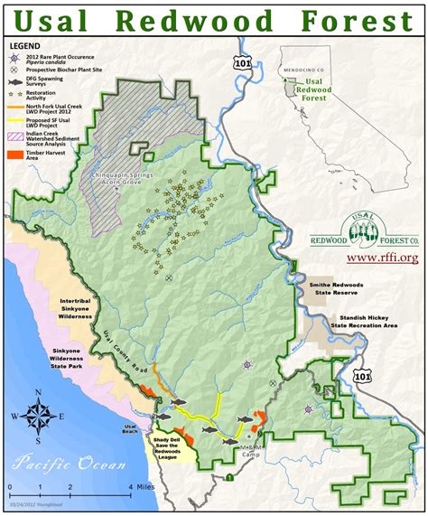 Map Of Redwood Forests In California United States Map Forest - Redwood Forest California Map ...