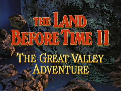 The Land Before Time II: The Great Valley Adventure | Universal Studios ...