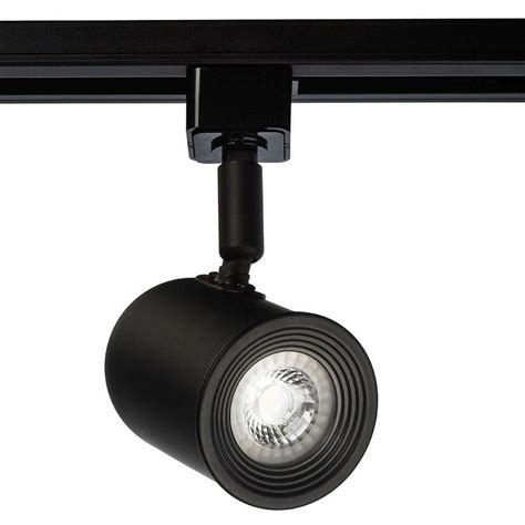 Project Source 1-Light Dimmable Matte black Roundback Linear Integrated ...