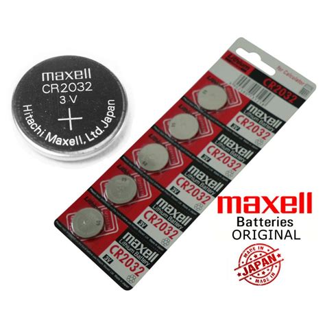 Original 5Pcs MAXELL CR2032 Lithium Battery | Shopee Malaysia