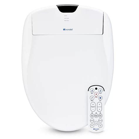 Brondell Swash 1400 Luxury Bidet Elongated Toilet Seat in White | The Home Depot Canada