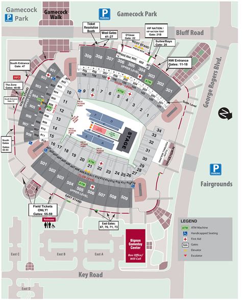 United Center Gates Map