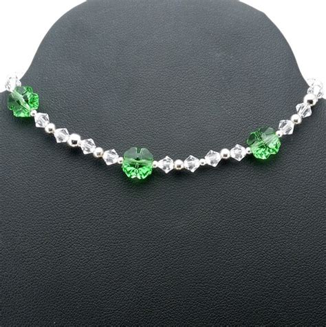 Items similar to Clover bracelet, Swarovski crystal bracelet, crystal clover bracelet, holiday ...