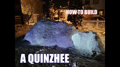 How to build a quinzhee survival shelter. - YouTube