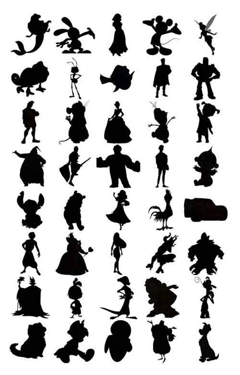 Can You Identify The Disney Characters By Just Their Silhouettes ...