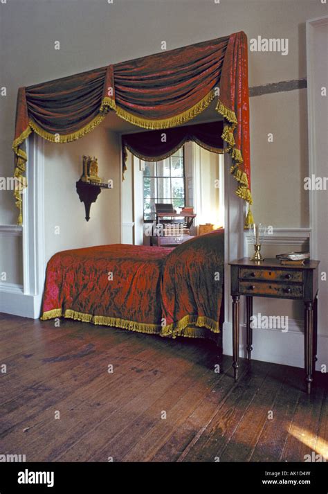 A view of Thomas Jefferson t bedroom of Monticello home of Thomas ...