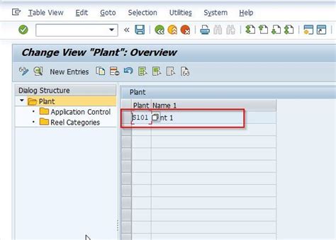 Set Plant Data in SAP