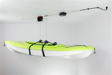 Easy Kayak Storage with a Garage Hoist | Garage Smart