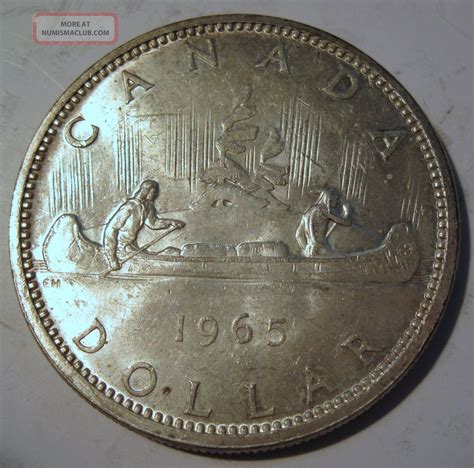 1965 Silver Canadian Dollar Coin (324b)