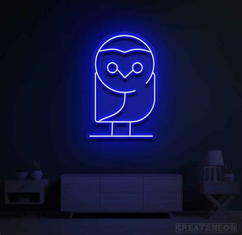 Owl Neon Sign - Cute LED Owl Neon Sign in different colors