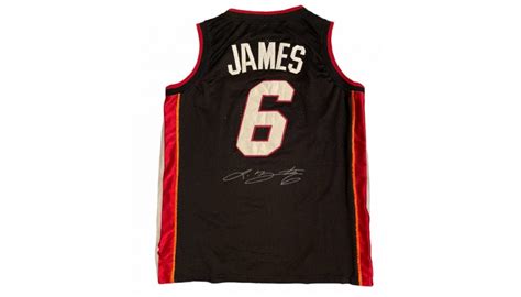 LeBron's Official Miami Heat Signed Jersey - CharityStars