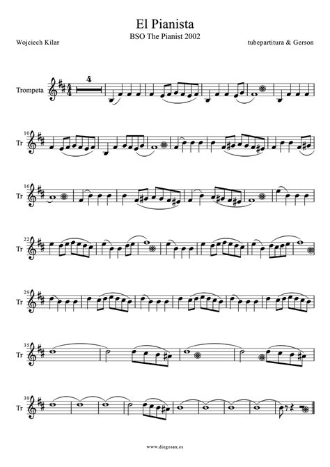 tubescore: The Pianist by Wojciech Kilar Trumpet Sheet Music The ...