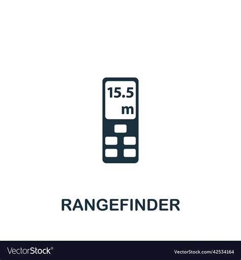 Rangefinder icon monochrome simple measuring icon Vector Image