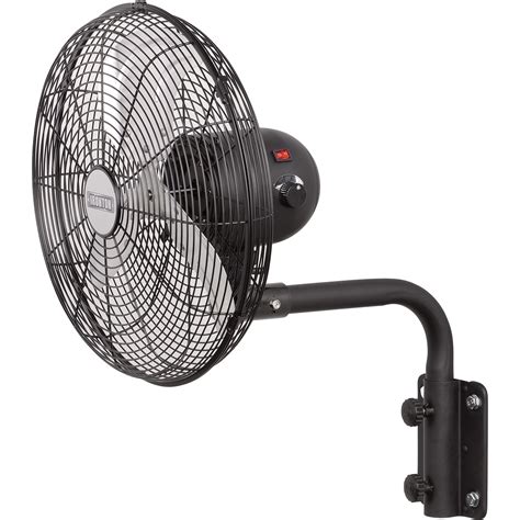 Ironton Oscillating Wall-Mounted Garage Fan — 14in., 1/30 HP, 2600 CFM, 120 Volt | Wall Mount ...