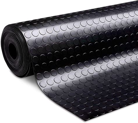 Nisorpa 3mm Thick Garage Floor Rubber Mat X Fts Rubber Garage Floor Mats Heavy Duty Coin-Grip ...