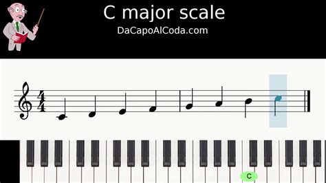 C major scale - YouTube