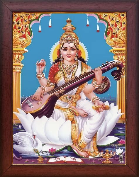 Buy Garuda Photos- Goddess Saraswati Devi Photo Frame; Goddess ...