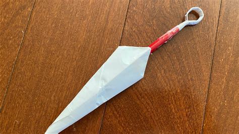 How To Make A Paper Kunai Knife Naruto Kunai Easy Origami Kunai Knives ...