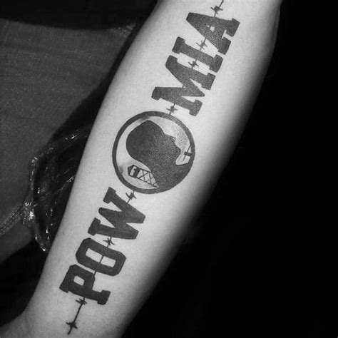 30 POW MIA Tattoo Designs For Men - Veteran Ink Ideas