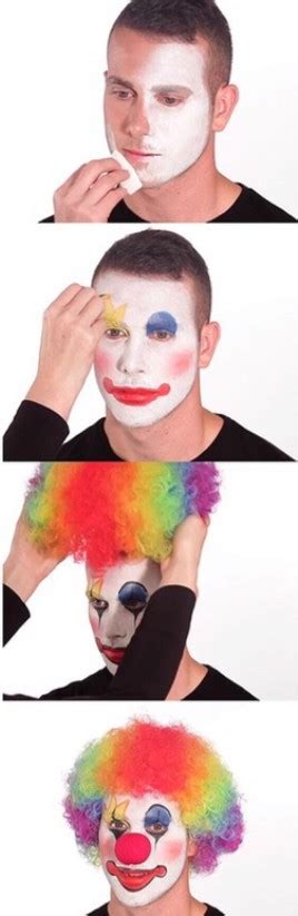 Create meme "clown, clown memes, putting on clown makeup meme" - Pictures - Meme-arsenal.com