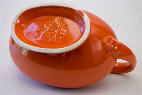 Vintage Fiesta Sauce Boat in Original Red Glaze for Sale