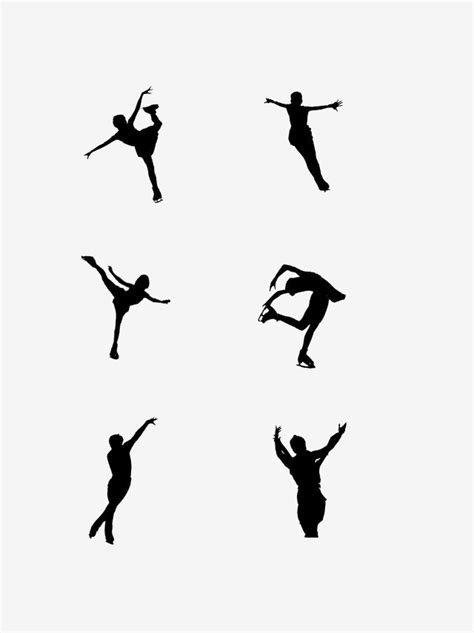 Figure Skating Silhouette Vector