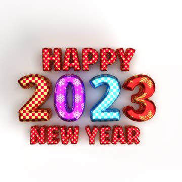 Colorful 2023 Typography PNG Transparent Images Free Download | Vector ...