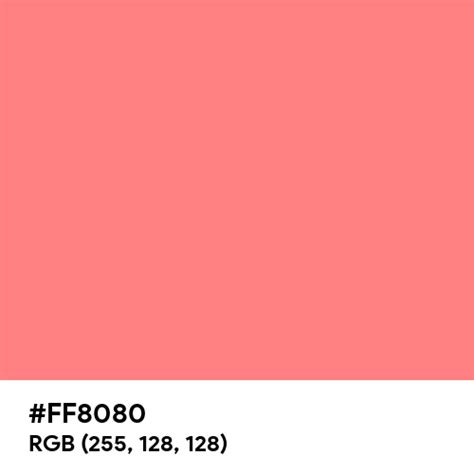 #FF8080 color name is Congo Pink