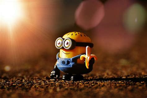 Minion, Figure, Cute, Banana, funny, toys, children, sweet, selective ...