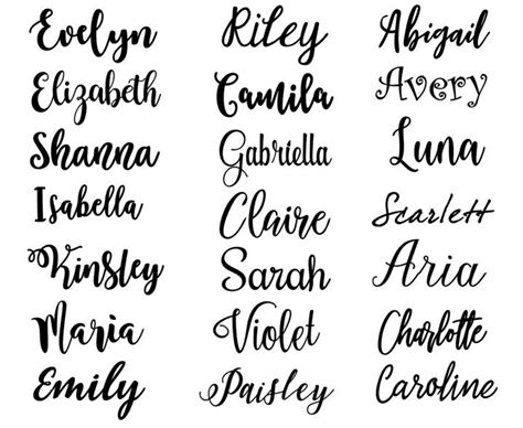 Calligraphy & Cursive Name Decal Many Options Sizes Name - Etsy UK