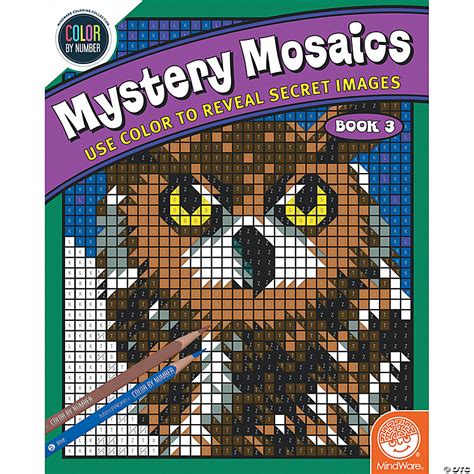 Color By Number Mystery Mosaics: Book 3 | MindWare