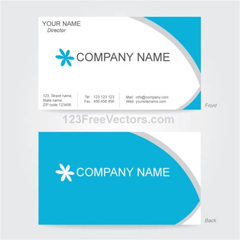 Vector Business Card Design Template by 123freevectors on DeviantArt