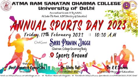 Annual Sports Day 2023 – Atma Ram Sanatan Dharma College