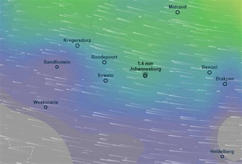 Johannesburg weather: Gauteng on course for five days of rain next week