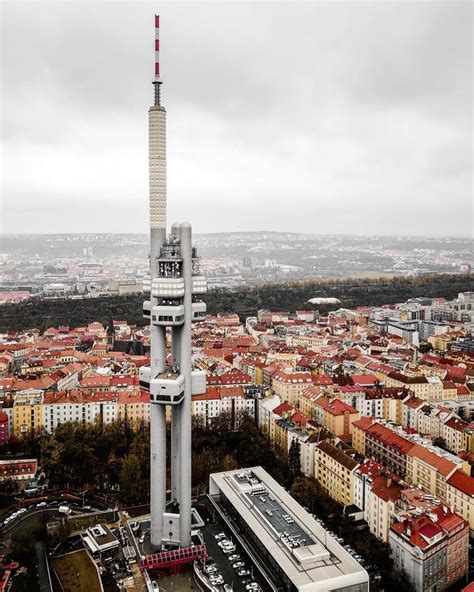 Zizkov Television Tower in Prague, Czech Republic (Photo: Kosmaj) [1080x1350] : bizarrebuildings