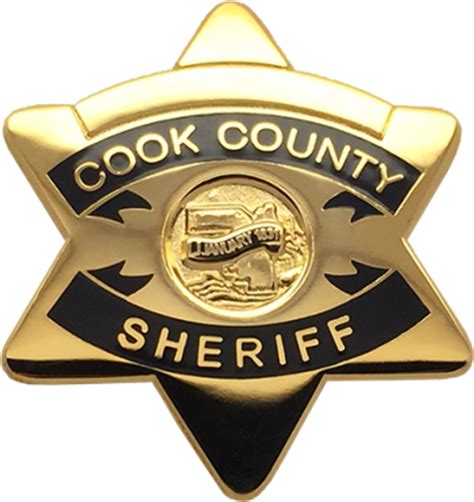 COOK COUNTY SHERIFF REPLICA STAR BADGE | Chicago Cop Shop