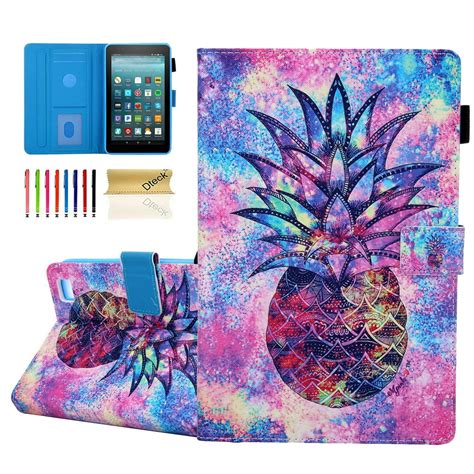 Dteck Flip Case For Kindle Fire 7" (2017/2015), PU Leather Folio ...