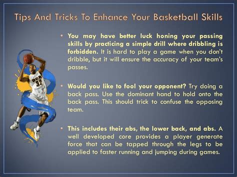 Tips and tricks to enhance your basketball skills