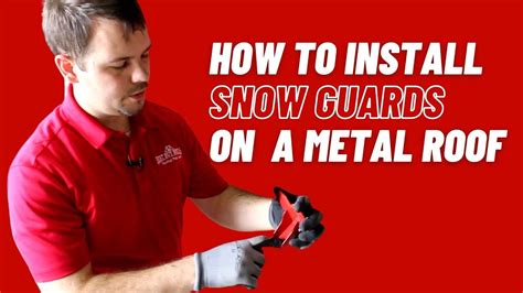 How to Install Snow Guards on a Metal Roof - YouTube