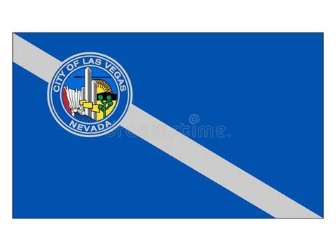 Flag of USA City of Las Vegas, Nevada Stock Vector - Illustration of ...