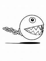 Ausmalbild Chain Chomp Mario Zum Ausdrucken Und Ausmalen  Waouocom sketch template