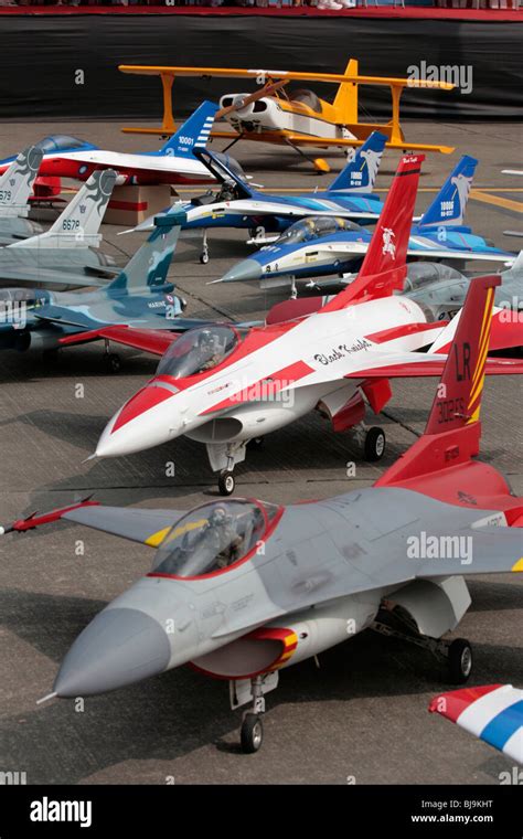 Model airplanes display for public’s visiting Stock Photo - Alamy