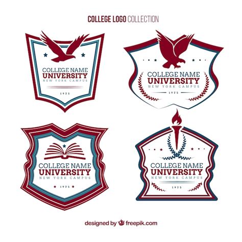 Elegant college logos Vector | Free Download