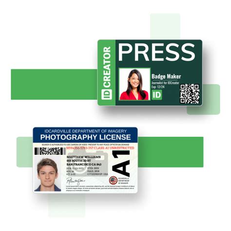 Press Pass Id Card Plastic Badge Template Vector Imag - vrogue.co