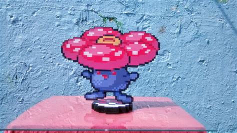 Pokémon Vileplume pixel art com base | Elo7 Produtos Especiais