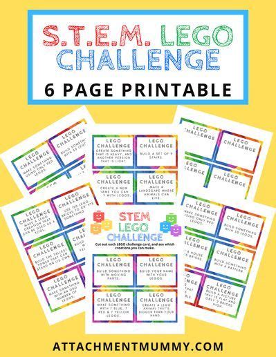 Stem challenge cards free printable – Artofit