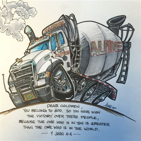 Cement Truck Drawing at GetDrawings | Free download